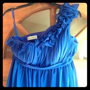 Royal Blue Floor Length Dress